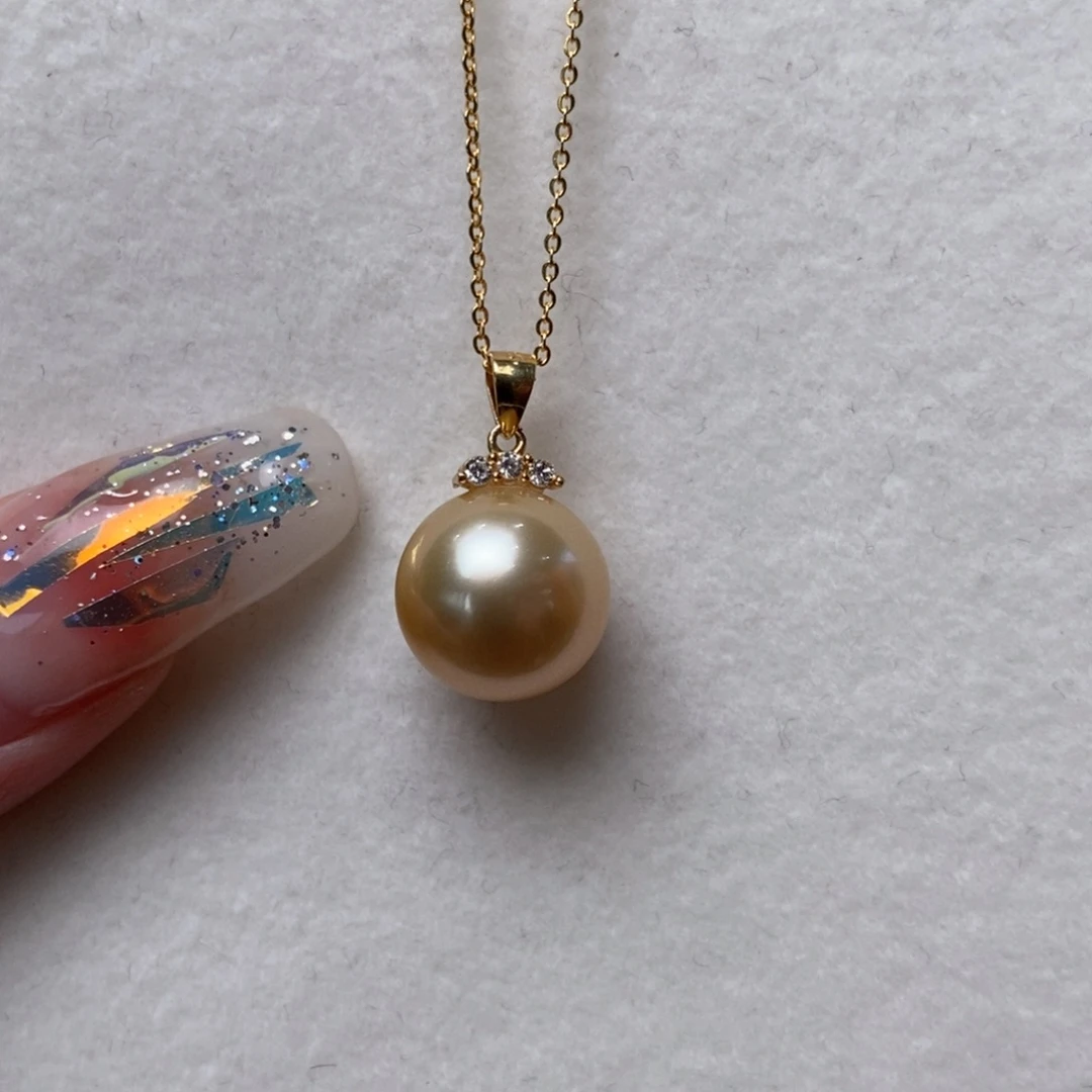 海水珍珠颈饰银S925镶嵌