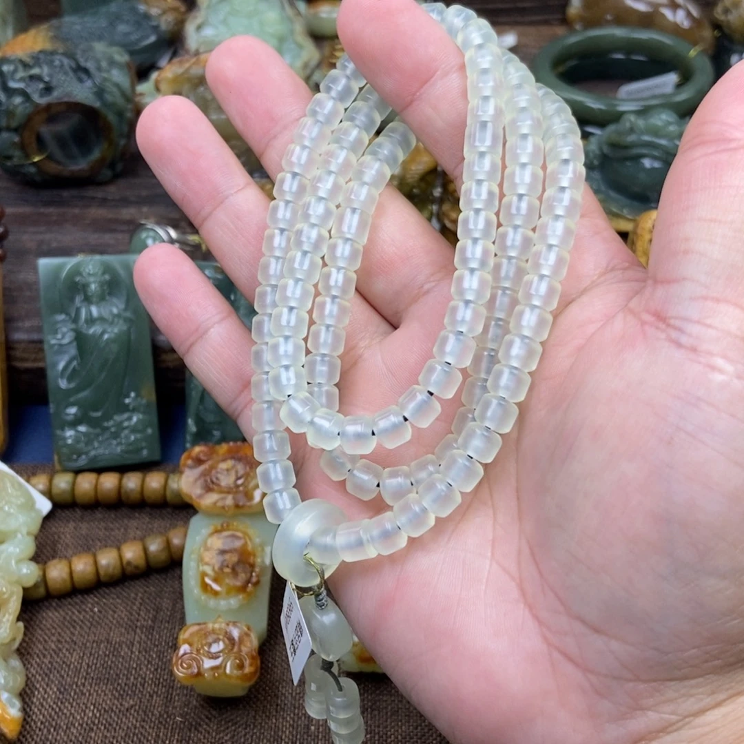 合金蛇纹石玉手串
