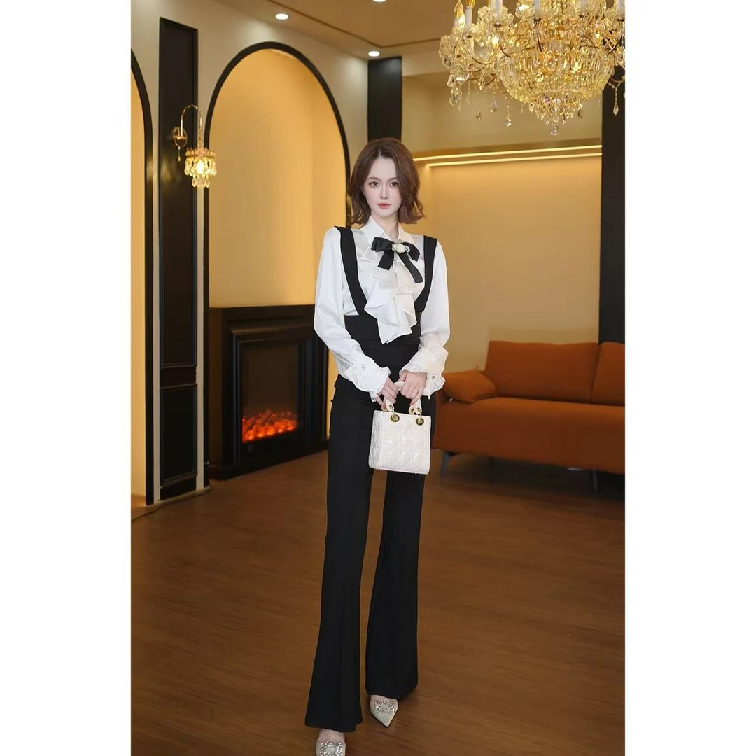 【赵一一专属】-132复古秋季长袖小众套装轻奢上衣时尚套装JXN1775