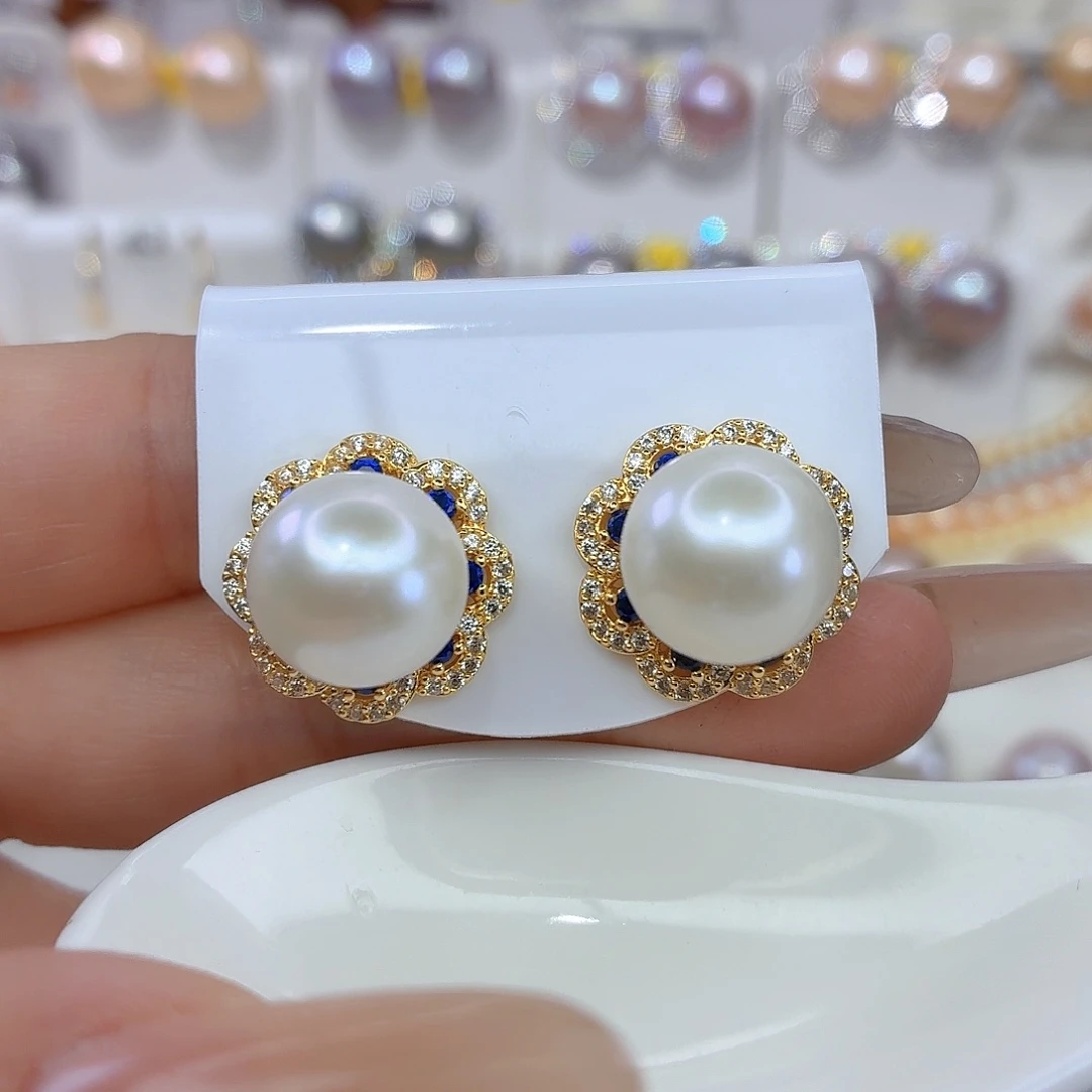 未镶嵌耳饰淡水珍珠