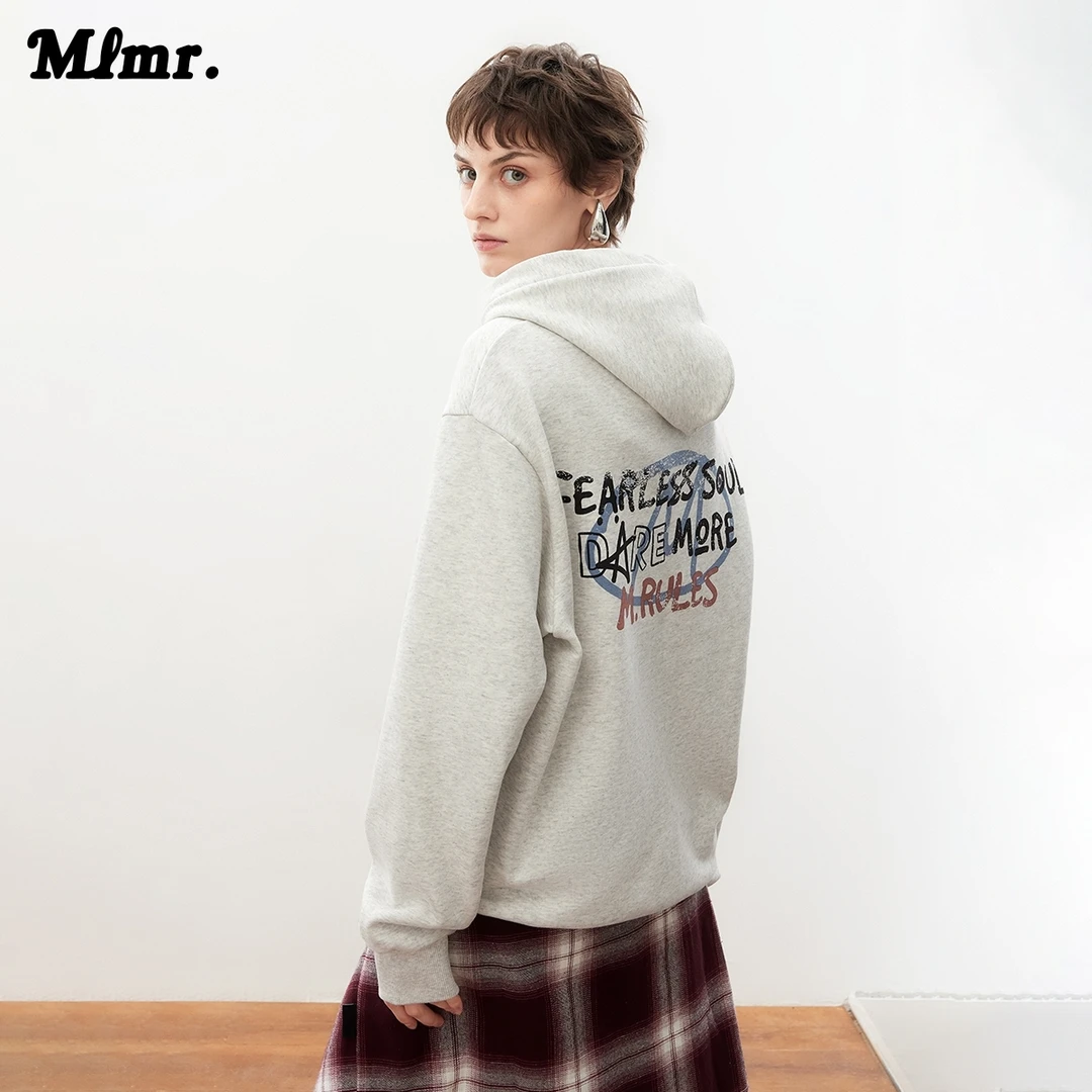 MLMR秋季街头风时尚潮流行欧美宽松字母卫衣上衣男女M25333001