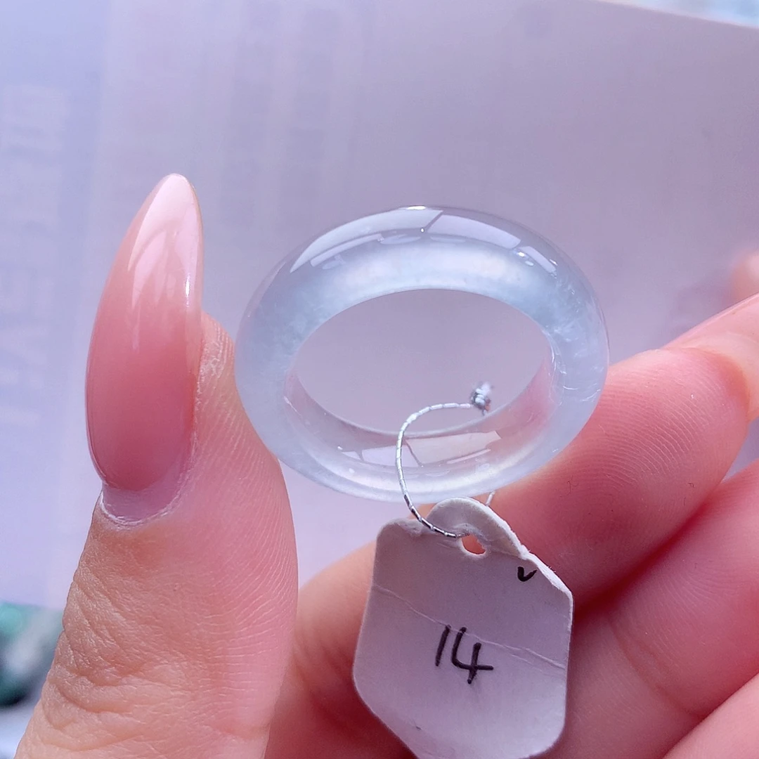 翡翠未镶嵌戒指天然