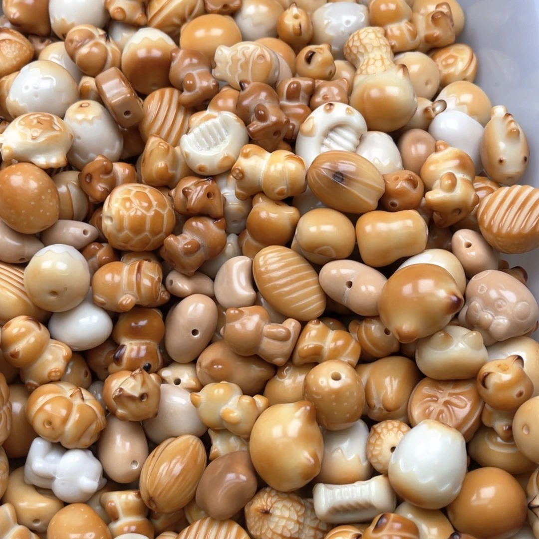 白玉菩提吊坠B/16-26mm/3颗微瑕