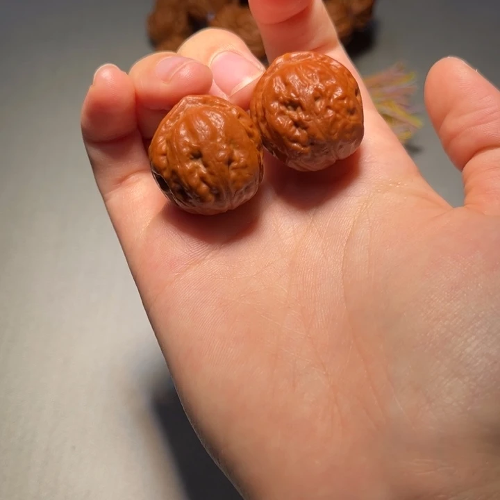 把件文玩核桃红豆315