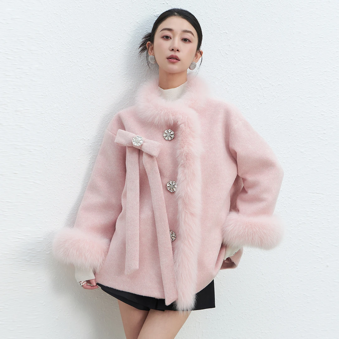 【媛媛女王专享】EVA OUXIU/伊华欧秀小香风羽绒服45WLS5785