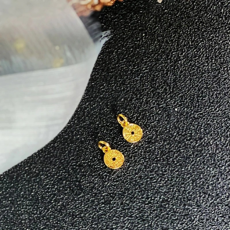 18K金山鬼花钱配件（多样性发一个）G80165