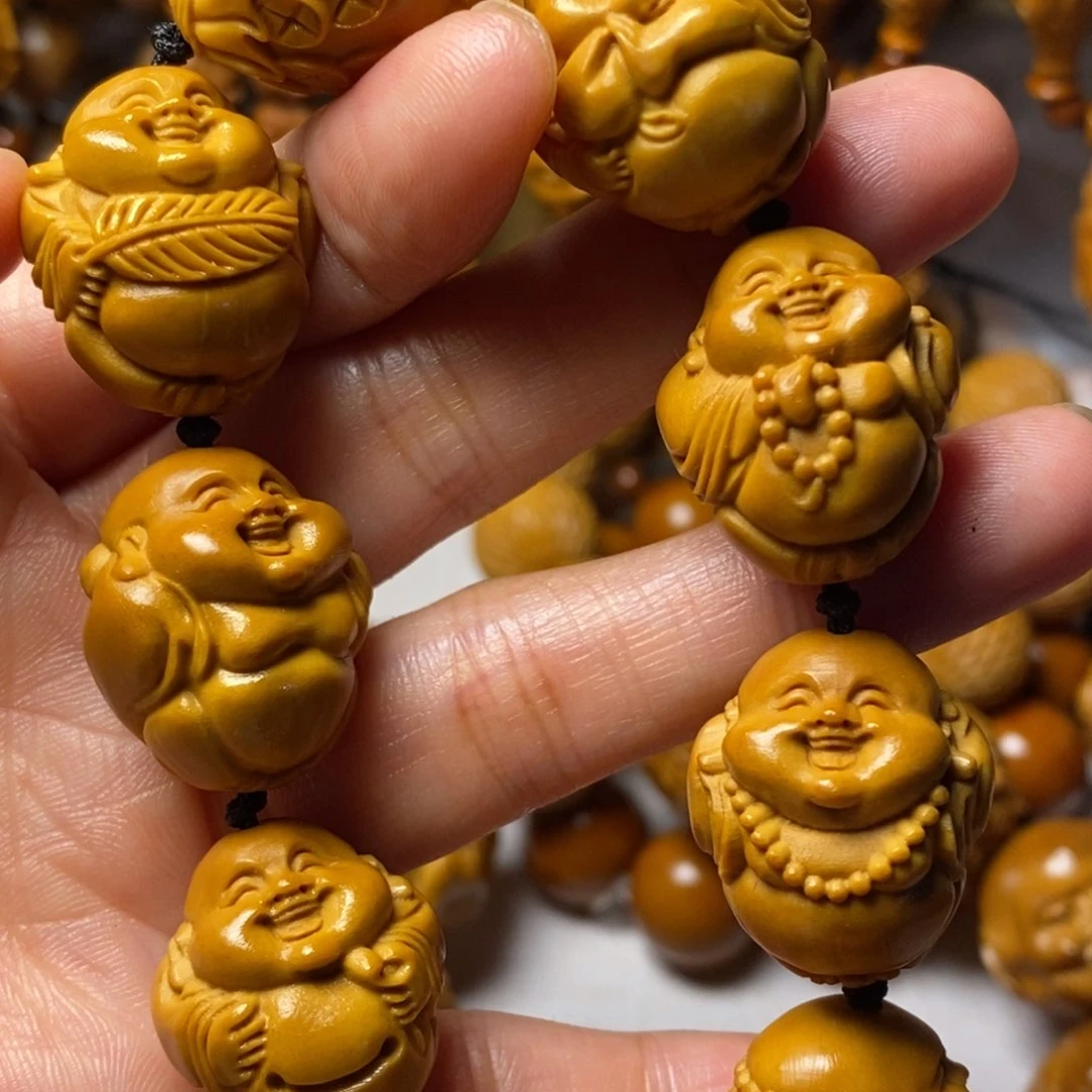 橄榄核手串/手链八宝弥勒2.0左右