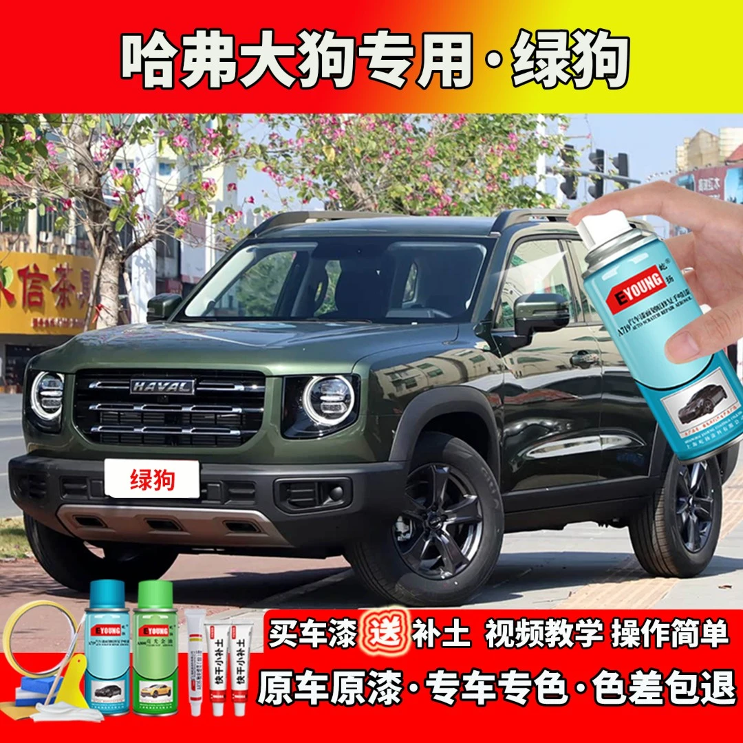 21-22款哈弗大狗补漆绿狗色自喷漆笔汽车划痕修复专用防锈油漆