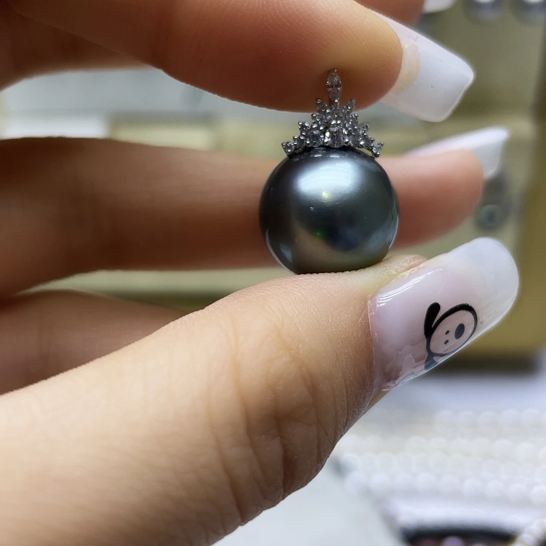 海水珍珠18K金镶嵌颈饰