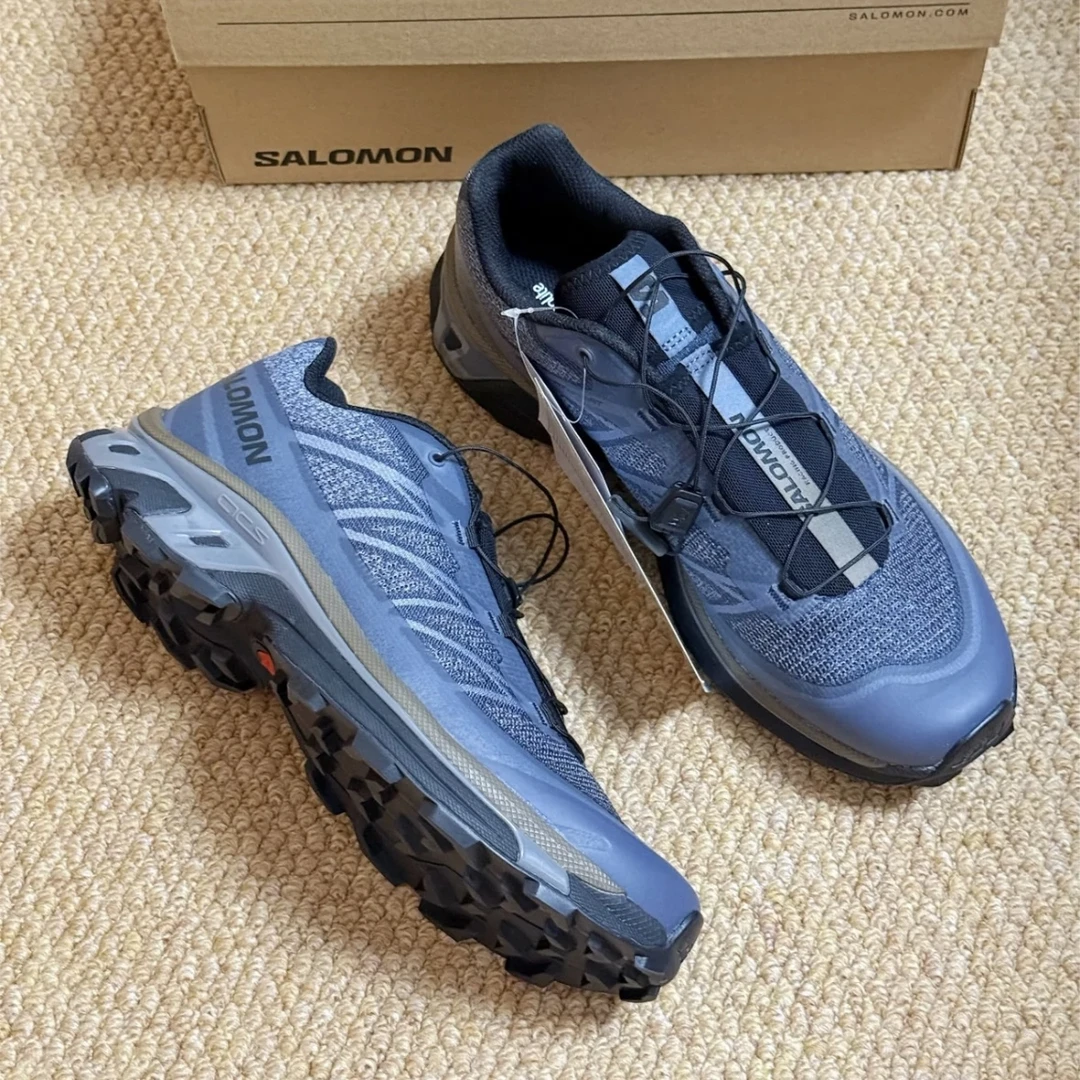 SALOMON萨洛蒙 XT-6 SHADOW 低帮休闲跑步鞋男女同款蓝黑色478739