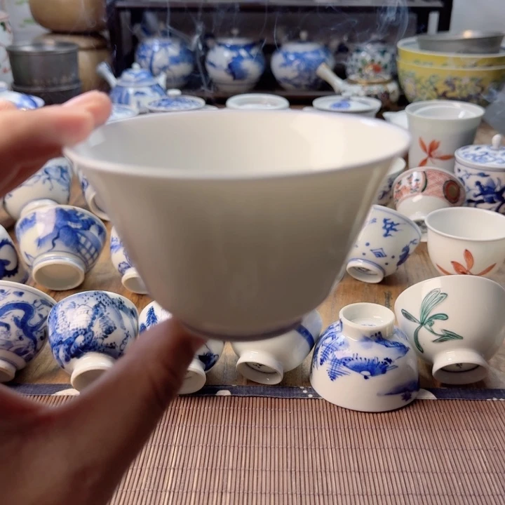 青花瓷器杯子茶具