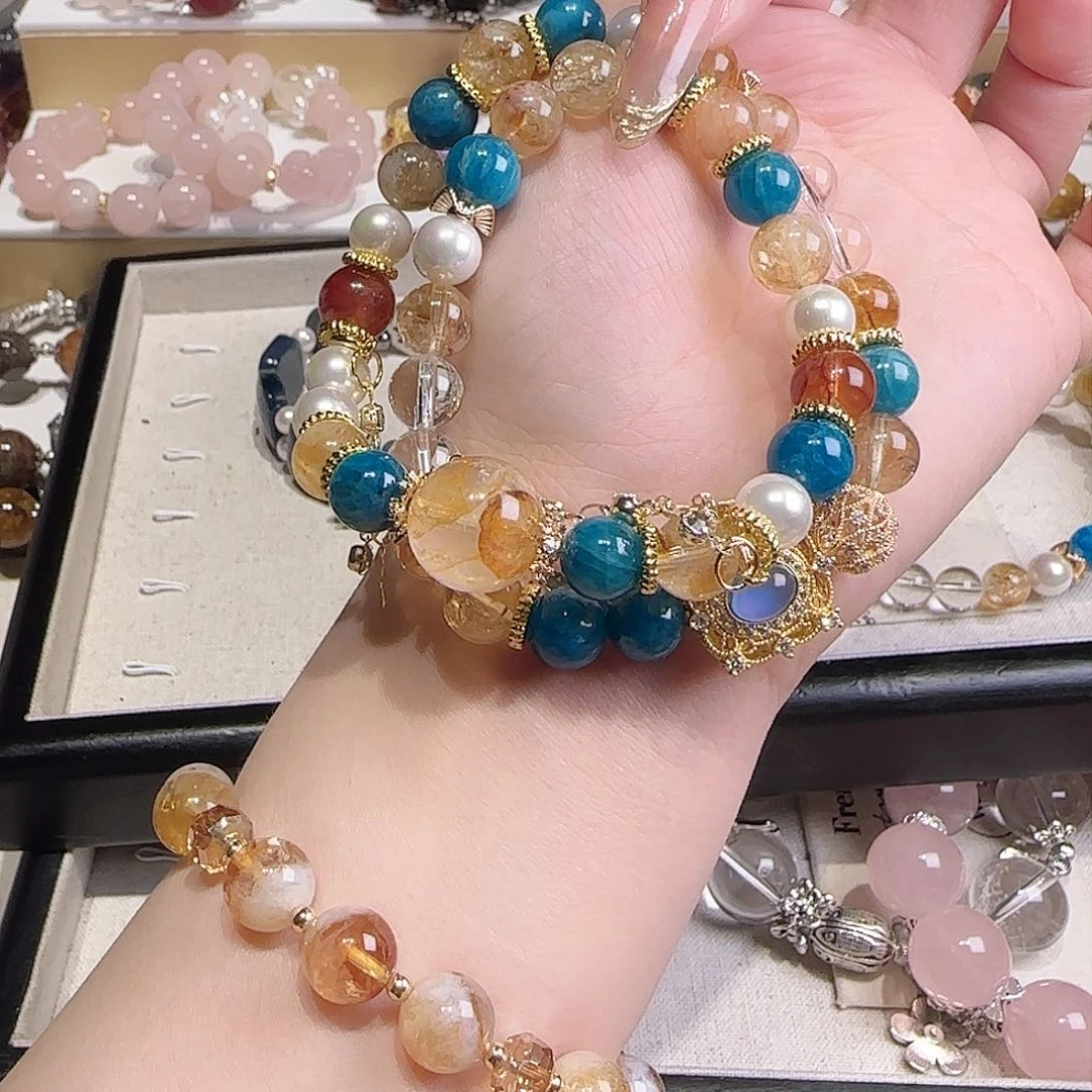 水晶手链未镶嵌吧