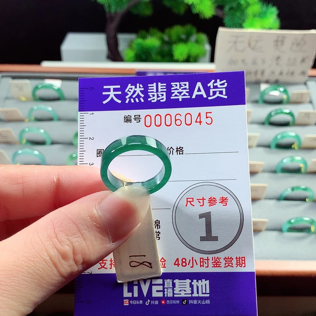 翡翠戒指未镶嵌18号