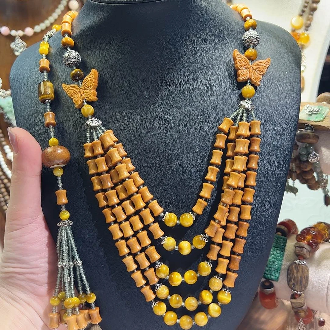 925银木质锦象原创设计款式项链