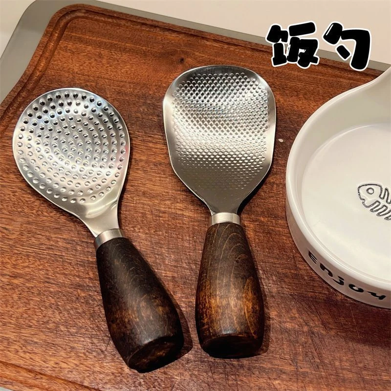 新款316L不锈钢饭勺米饭铲子家用电饭煲立式勺子盛饭耐高温食品级