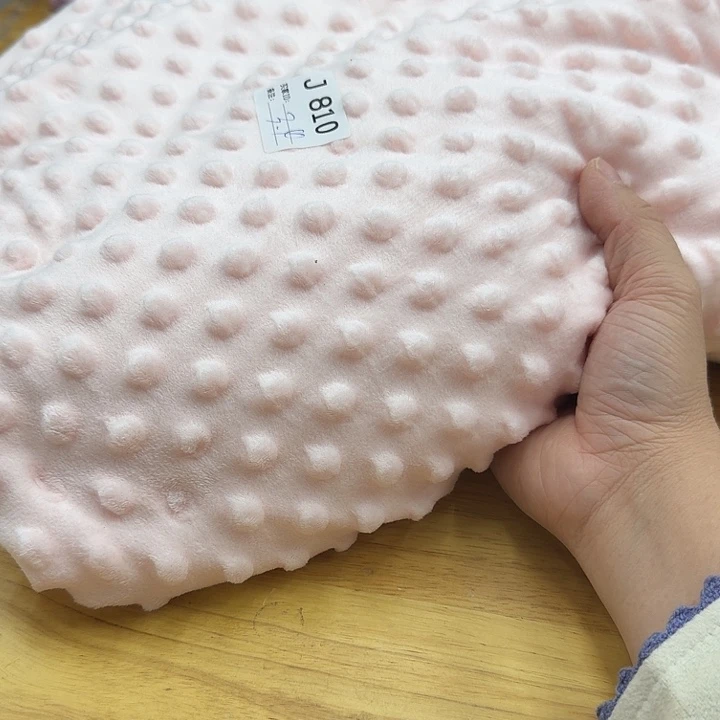 棉810豆豆绒粉丝3.4m