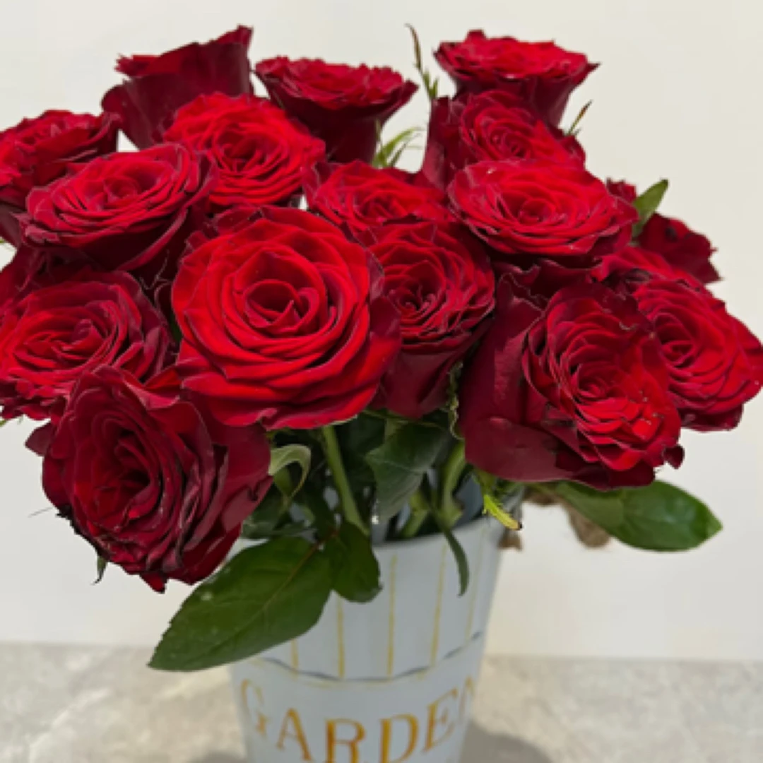 家居瓶插花单只红玫瑰