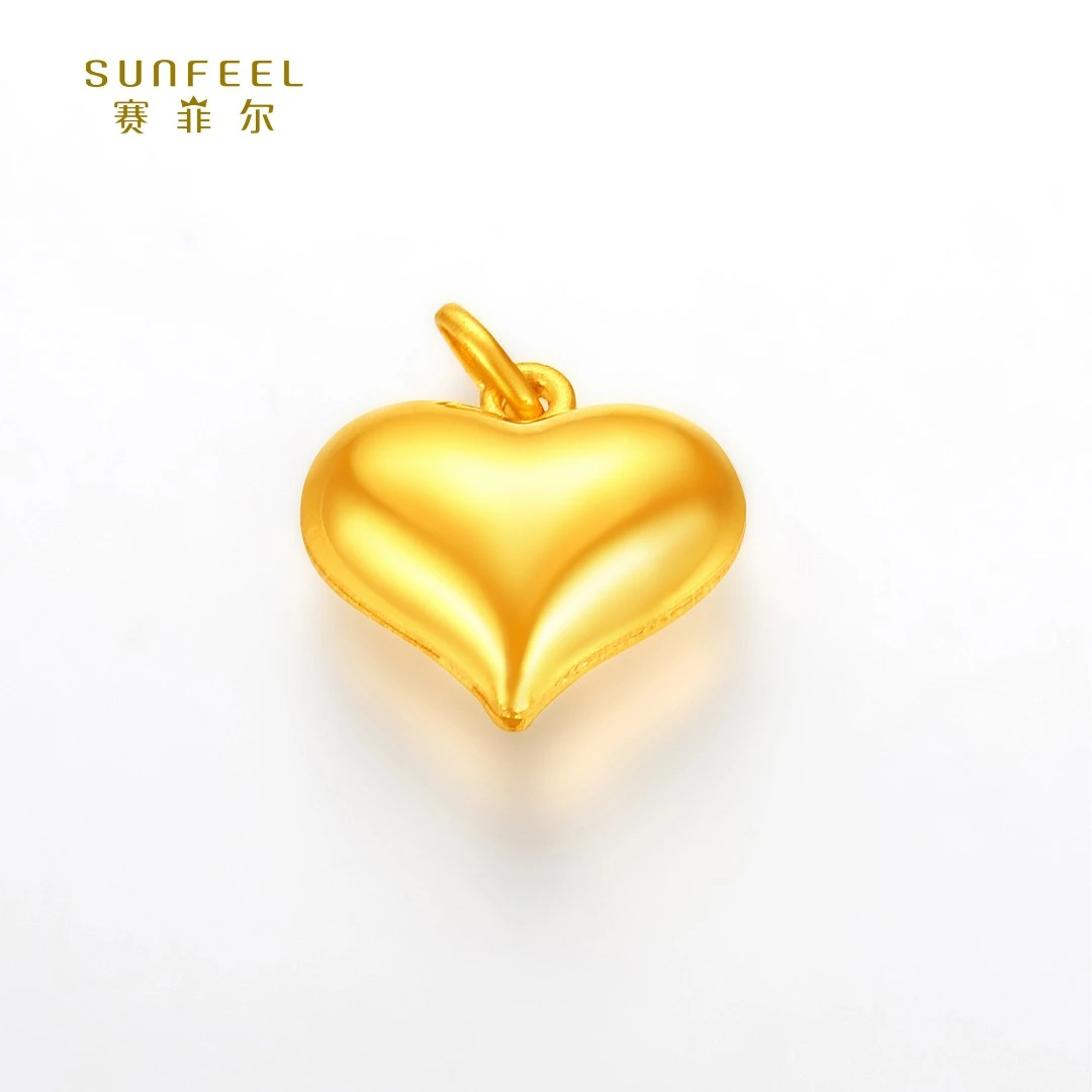 SUNFEEL/赛菲尔【二十八店】足金悦享系列亮面心尖尖吊坠HD01051673