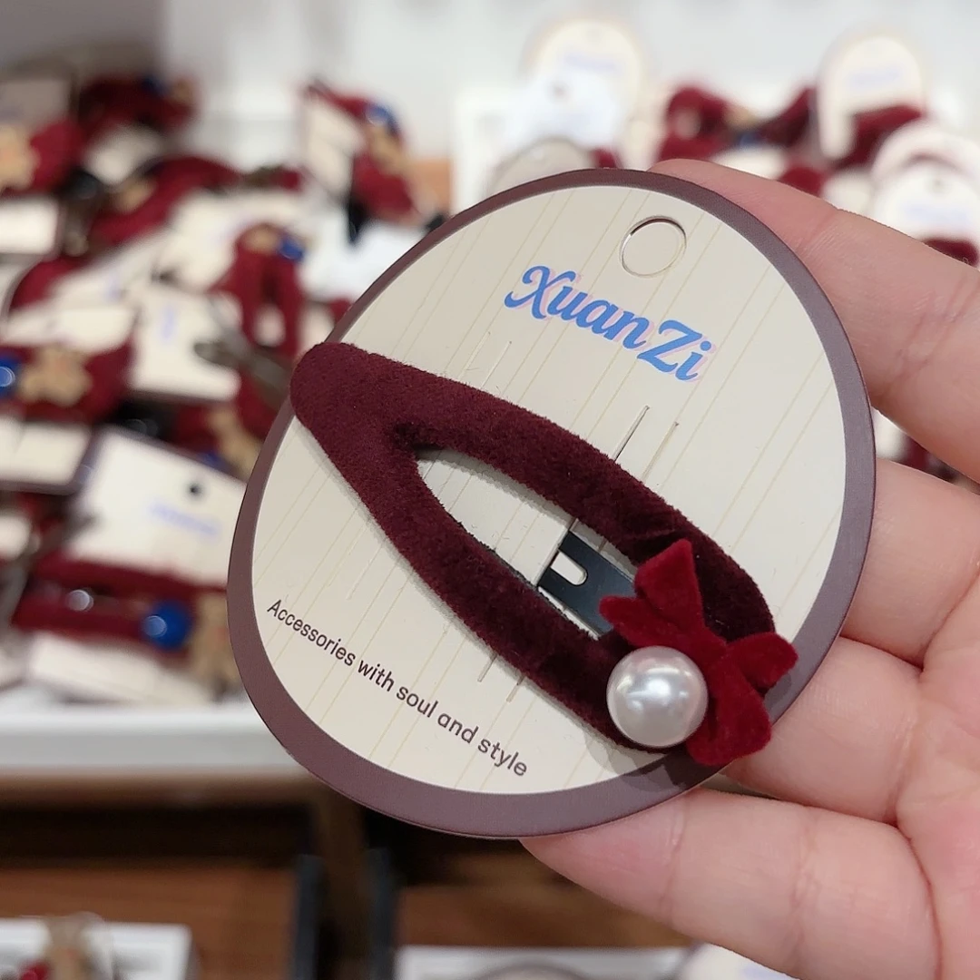 皮质铁合金发饰发夹