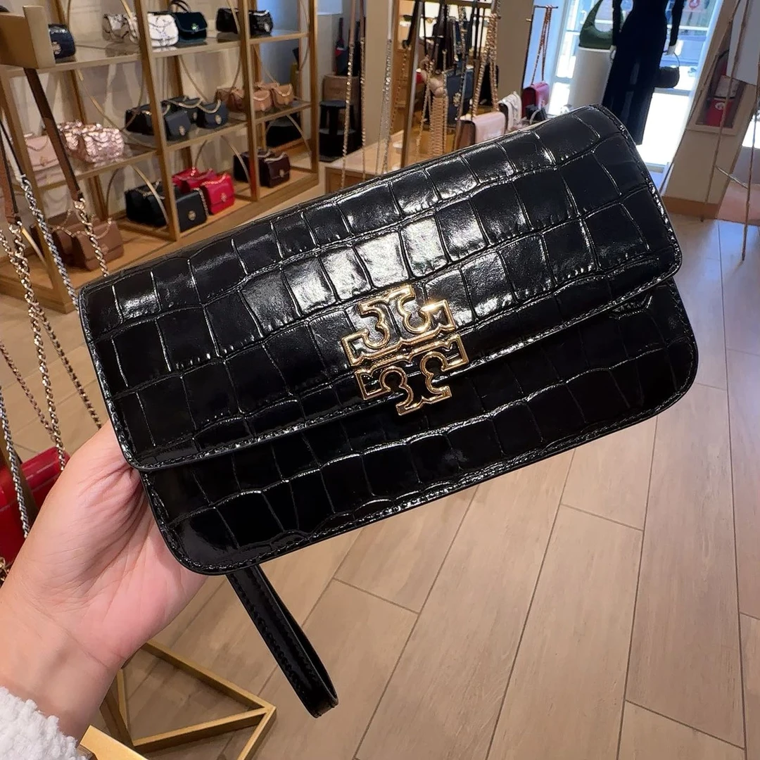 未使用 TORY BURCH/汤丽柏琦 Britten链条斜挎包时尚手腕包