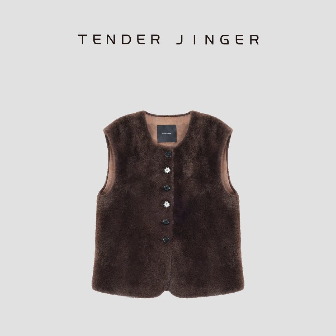 Tender Jinger｜线下专供 复古马甲背心外套T54YUY747U