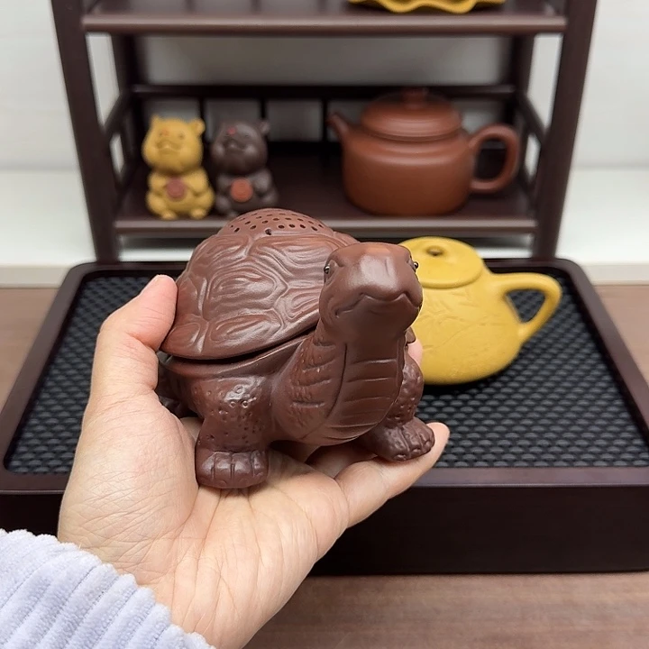 茶案紫泥乌龟茶漏