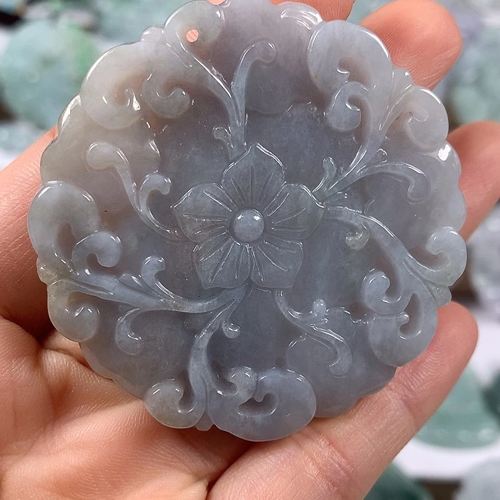 颈饰未镶嵌翡翠花开富贵福利