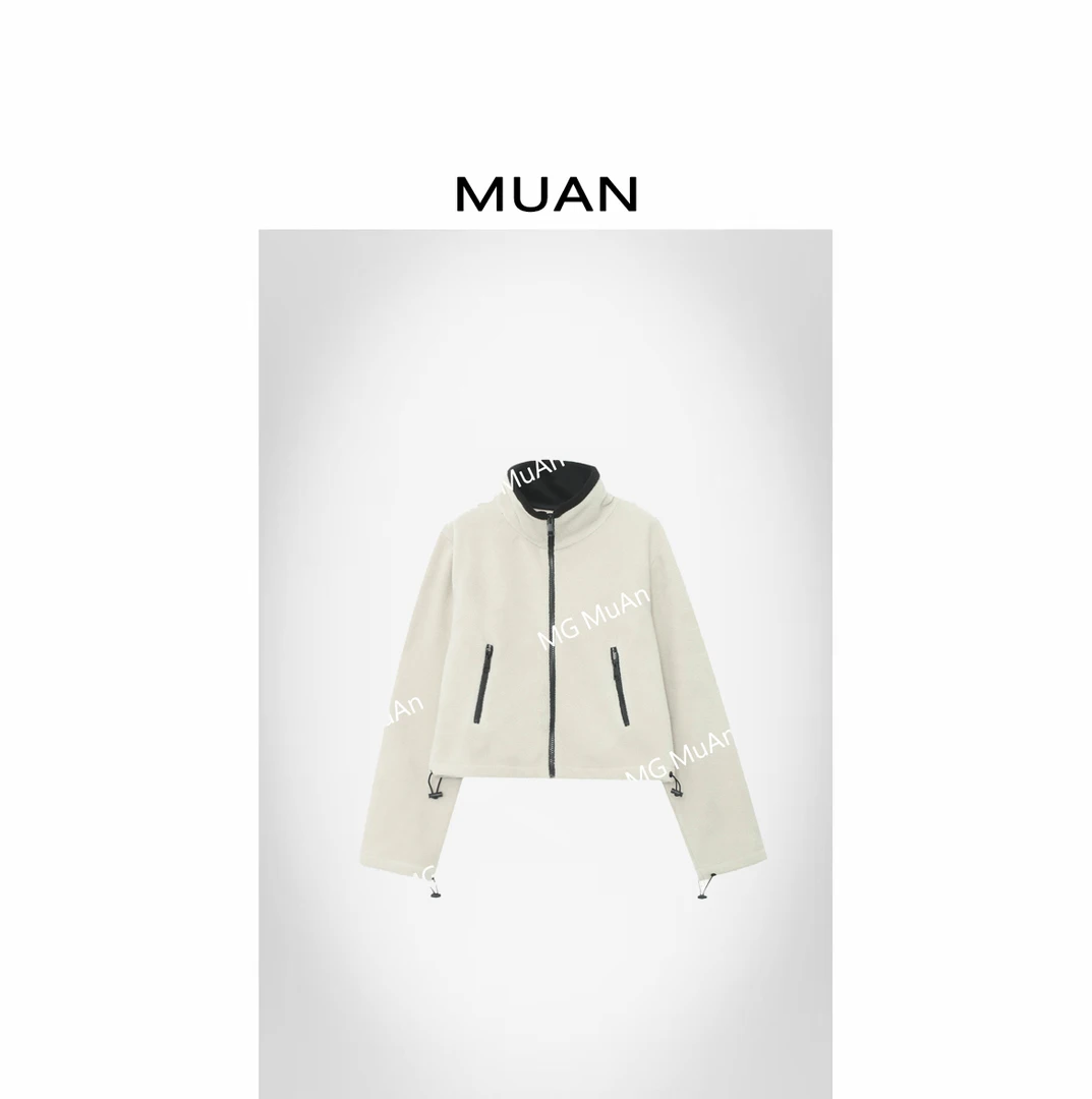 木岸MUAN：《小先锋外套》定制宽松百搭卫衣拉链外套上衣女JD-828