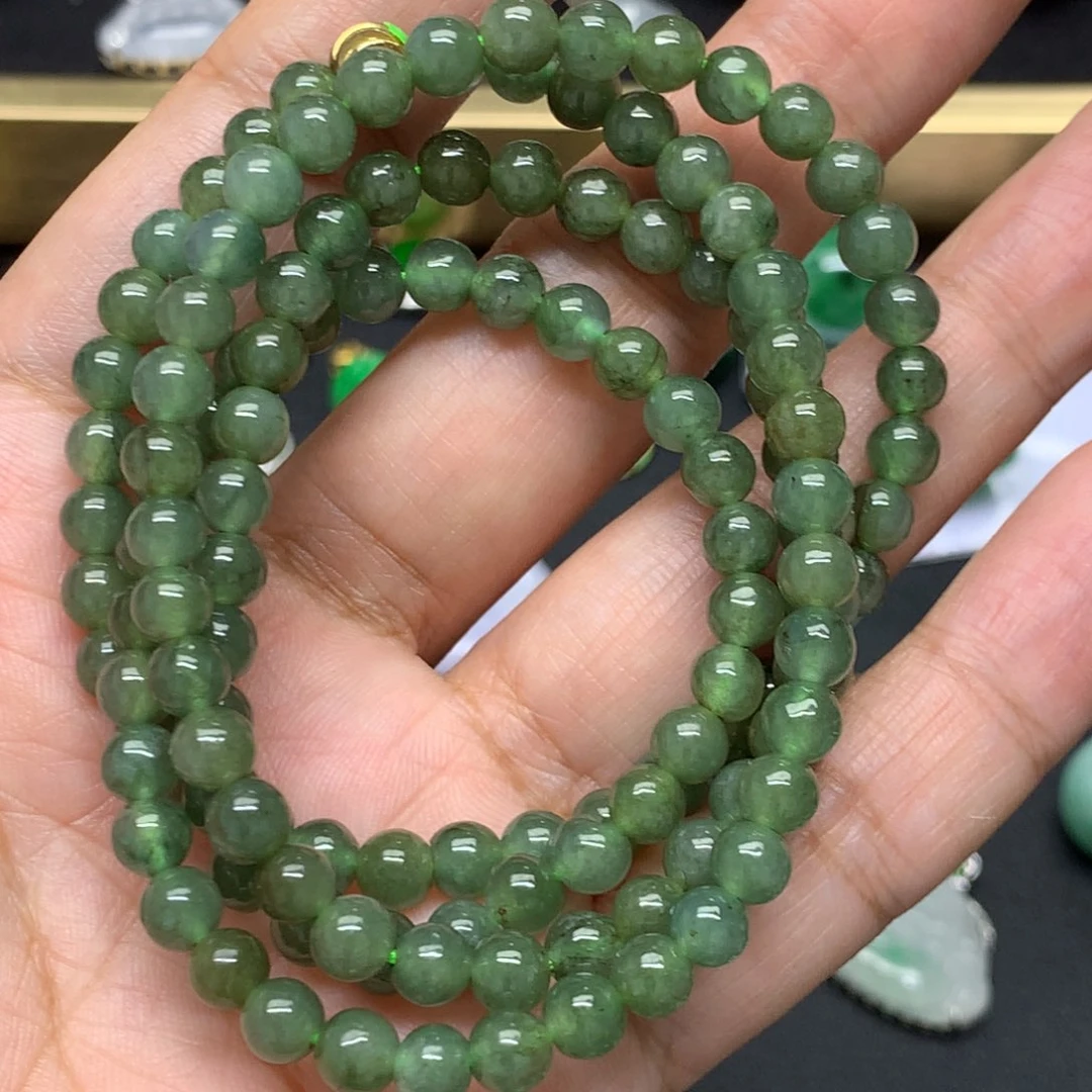 项链未镶嵌翡翠有纹裂