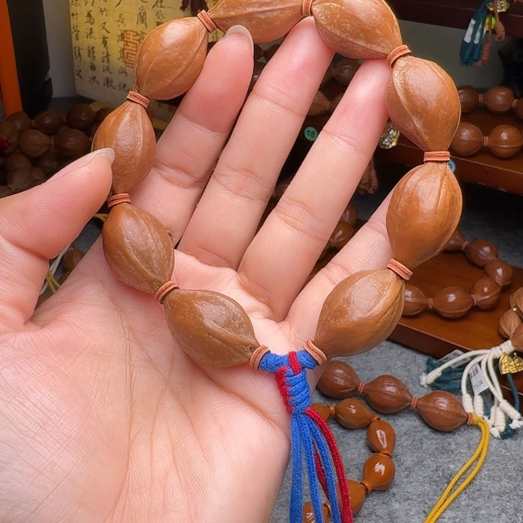 橄榄核手串18/28老核 原皮带霜 梅林铁核
