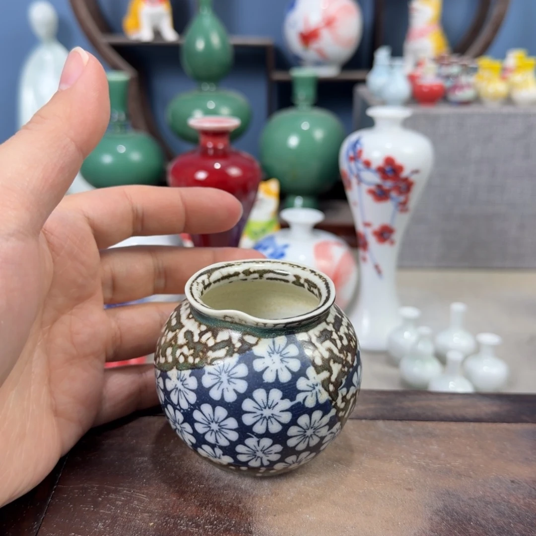 陶瓷手工小花器摆件