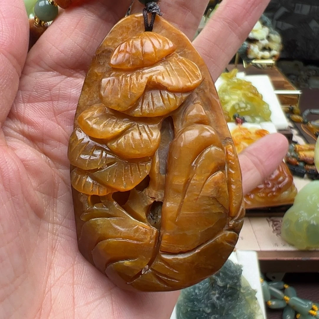 岫玉未镶嵌挂件挂件