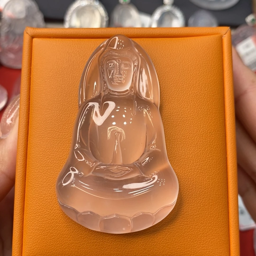 用***1石英质玉未镶嵌观音