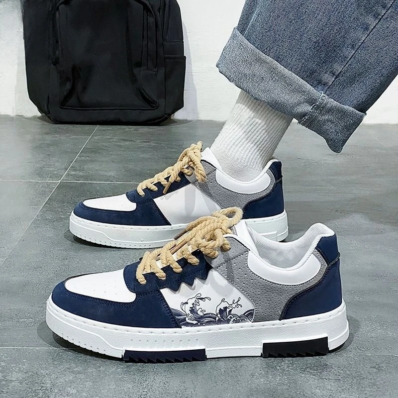 2025春季新款男鞋潮流百搭厚底运动时尚休闲板鞋潮牌潮鞋男