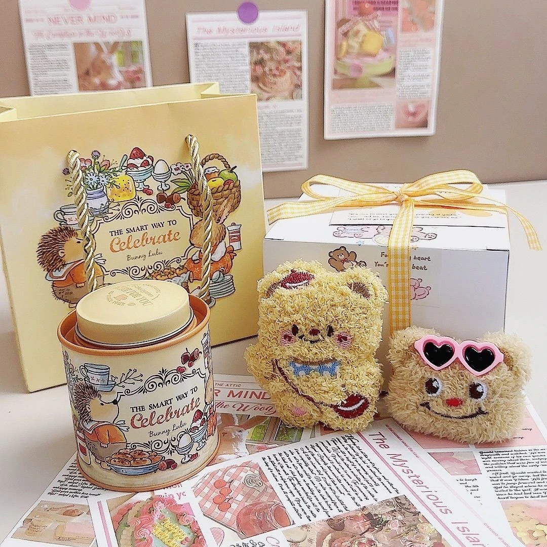 【七夕专属】奶油小熊香薰蜡烛送女友礼盒品小众高级卧室持久香氛qy