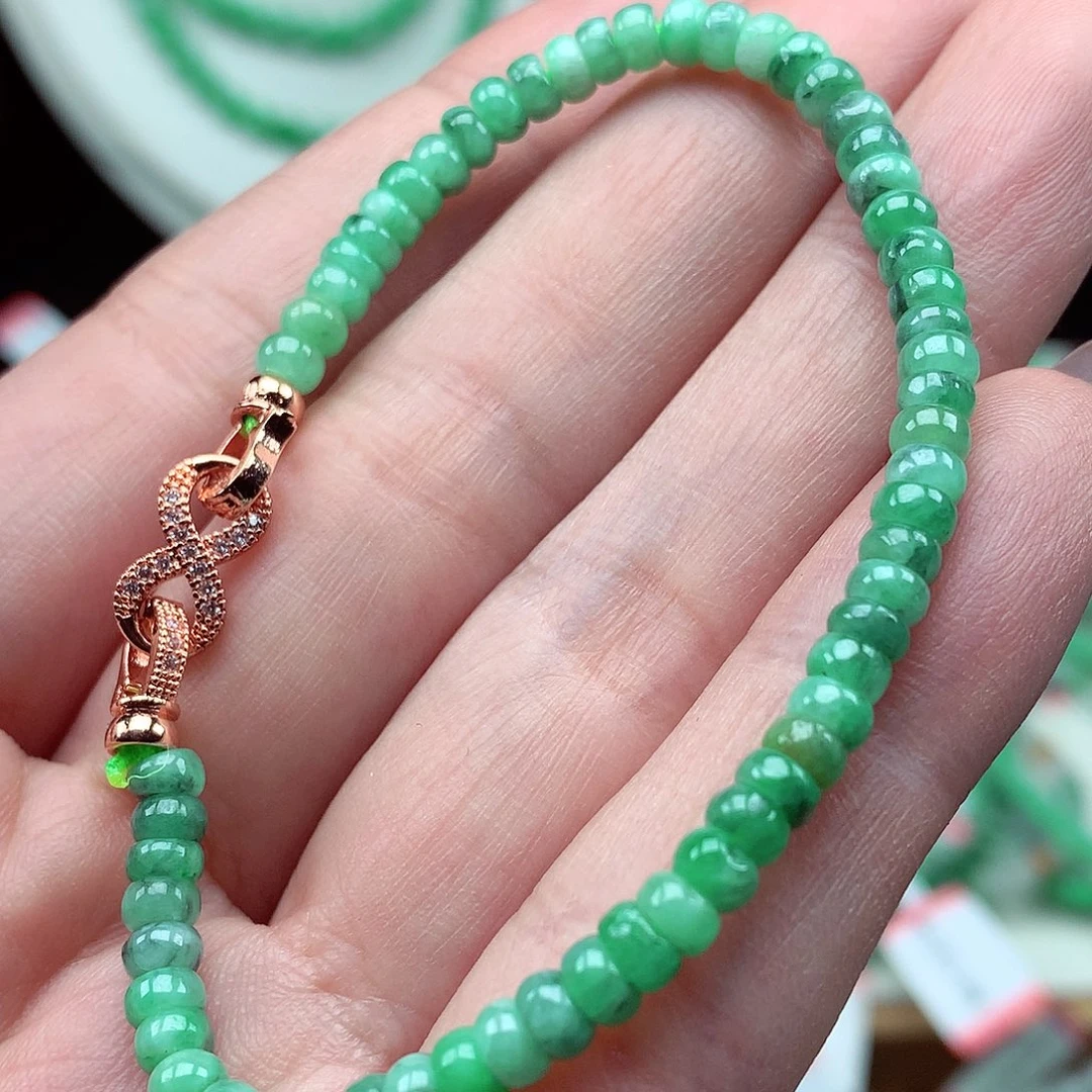 翡翠未镶嵌毛衣链