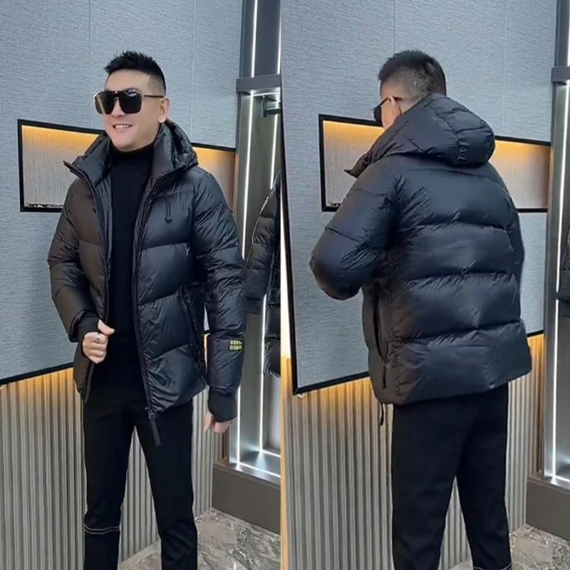 【奢享男士设计】黑金羽绒服男士冬季时尚潮牌百搭加厚御寒上衣外
