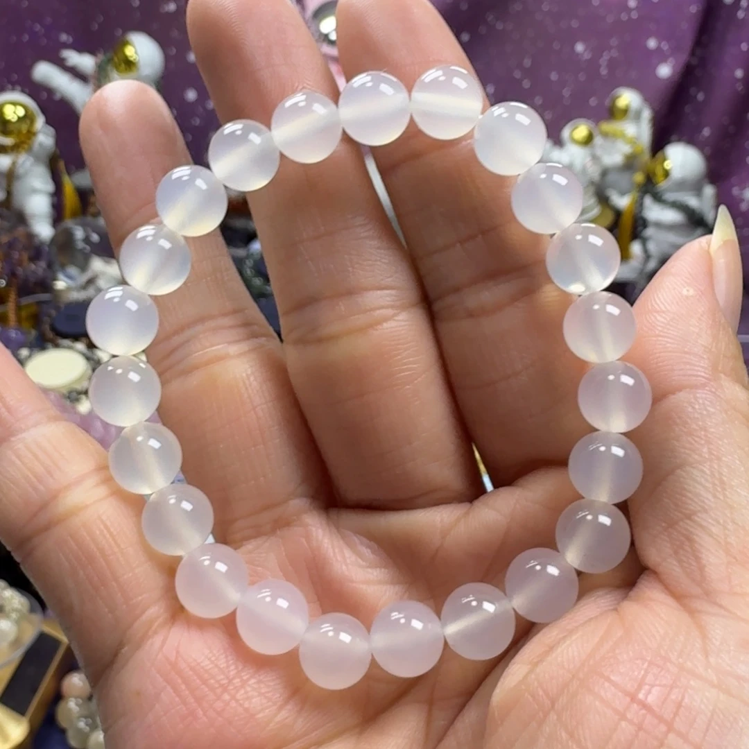 未镶嵌手串玛瑙/玉髓白玉髓手串