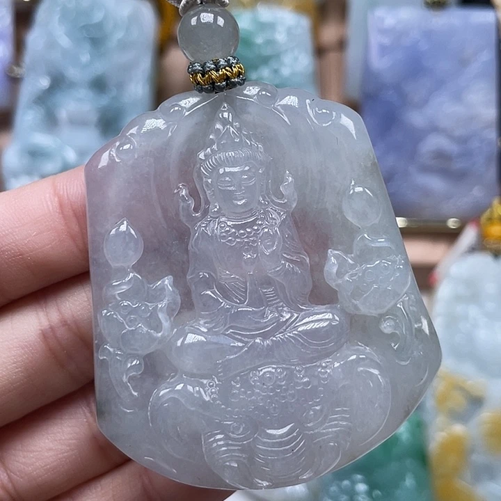 翡翠未镶嵌颈饰爱**爱天然