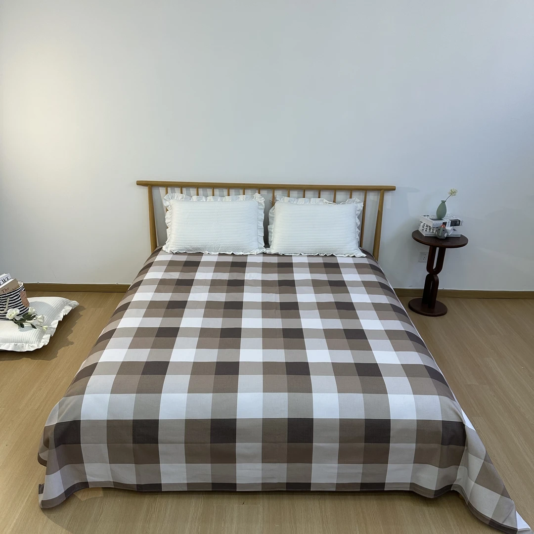 【咖格】热卖新品 高端全棉 原棉帆布 床单 一条