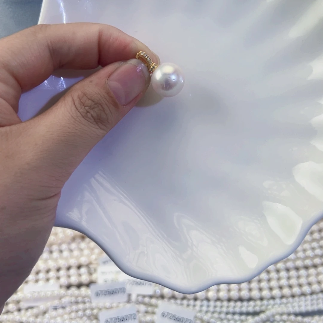 项链手串耳饰吊坠淡水珍珠银S925镶嵌