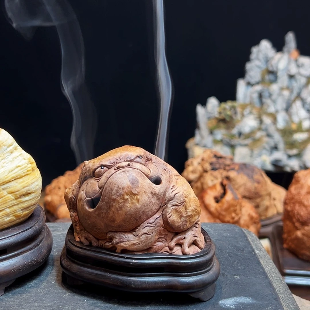 荔枝木H*?成品金蟾香炉