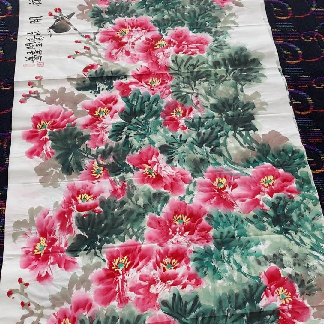 国画群**至国画花鸟180*70王孝华 琪