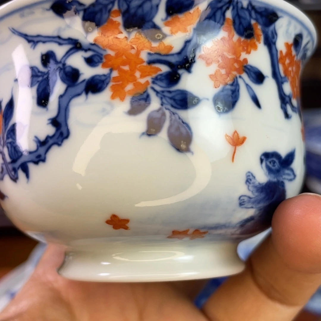 S***t景德镇陶瓷艺术小兔子福袋杯