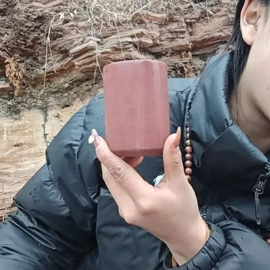 摆件泗水砭石疗养院生物电原石主人杯