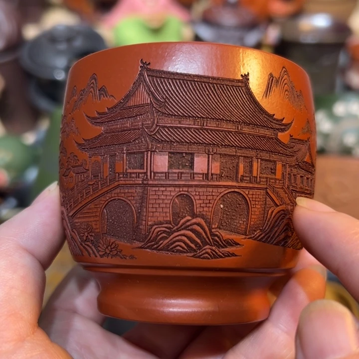 茶杯紫砂宜兴紫砂主人杯