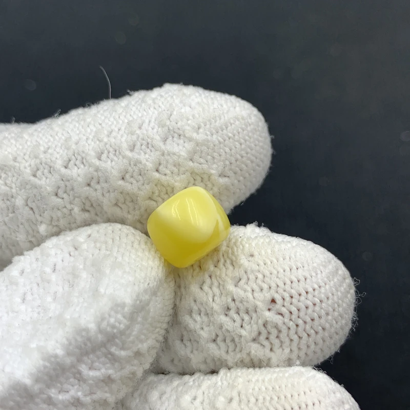 X1150保真原矿俄料尺寸10*8.4mm蜜蜡单颗老型单珠隔珠微瑕放漏