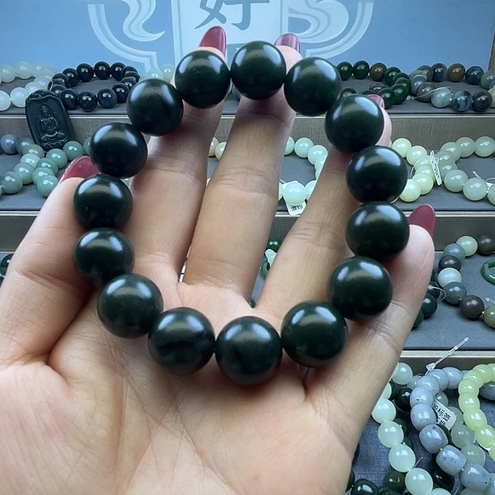 和田玉未镶嵌手链