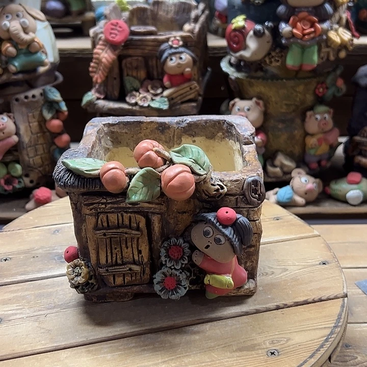 嘻哈多肉花盆百搭