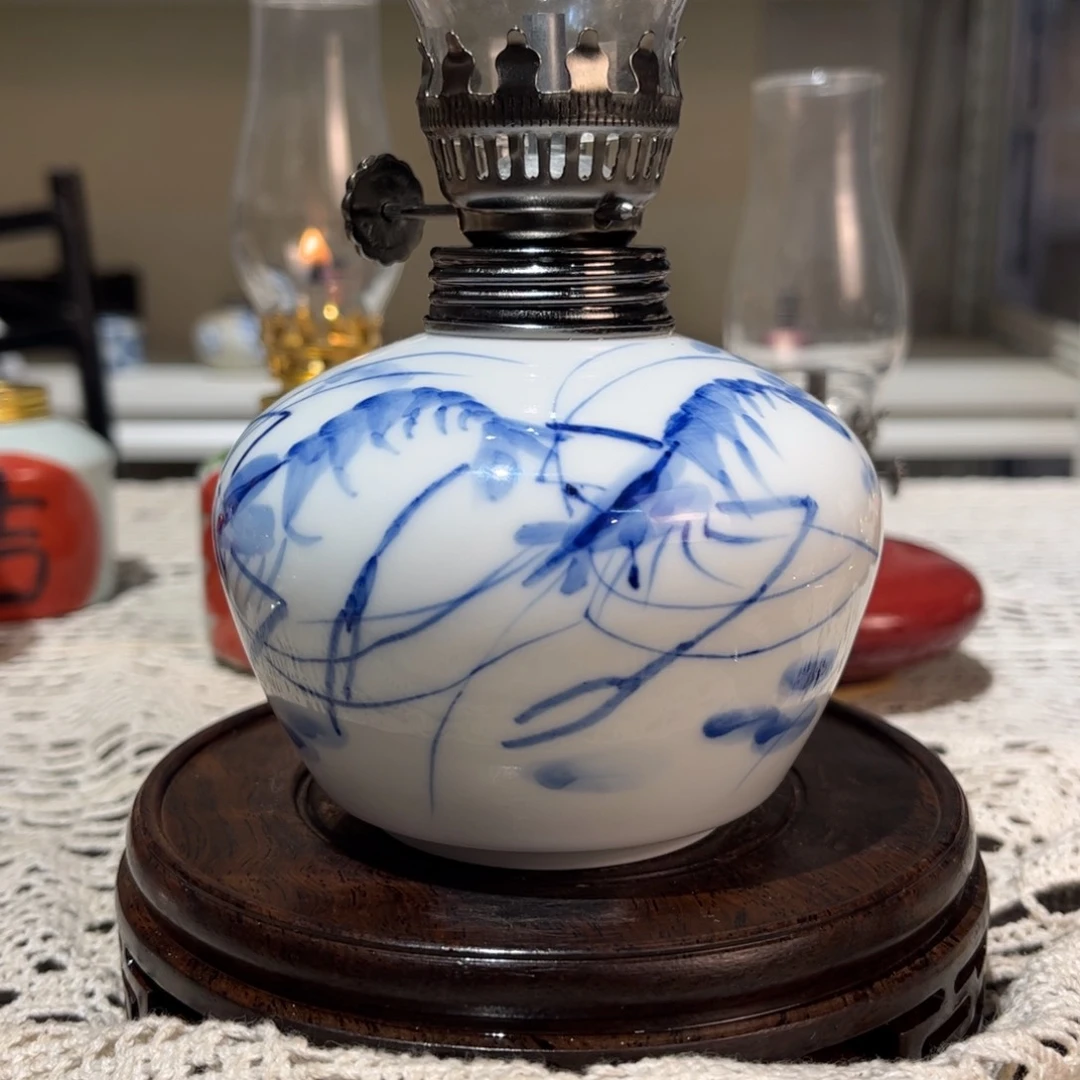 摆件景德镇陶瓷香薰灯